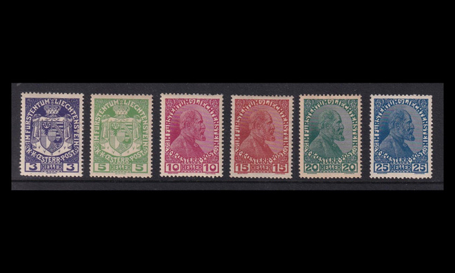 Liechtenstein 4-9 * Vaakuna ja prinssi Johann II (1917)