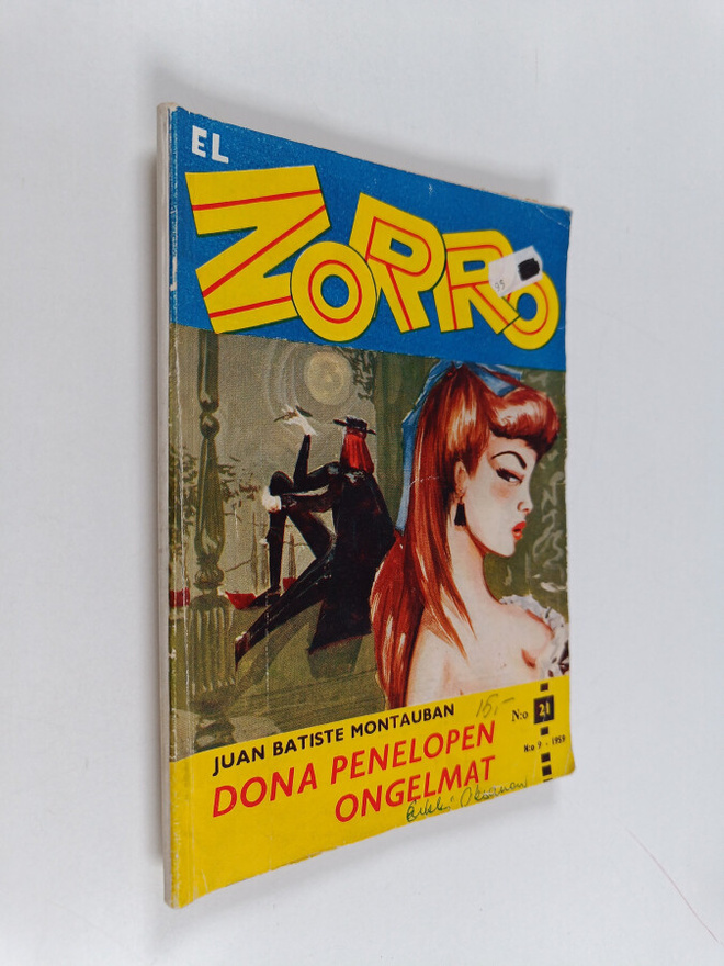 Juan Batiste Montauban : El Zorro 9/1959 : Dona Penelopen...