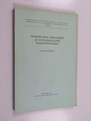 Raija Bartens : Inarinlapin, Merilapin ja Luulajanlapin k...