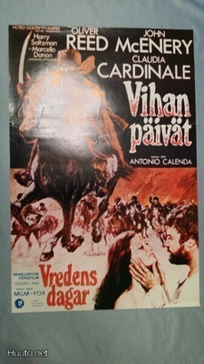 Vihan päivät Vanha Elokuvajuliste Oliver Reed