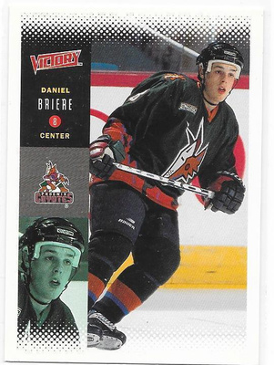 2000-01 UD Victory #176 Daniel Briere Phoenix Coyotes