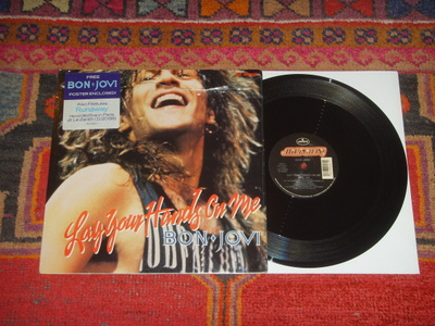 Bon Jovi 12" MAXI Lay Your Hands On Me + 1 (ps) + JULISTE