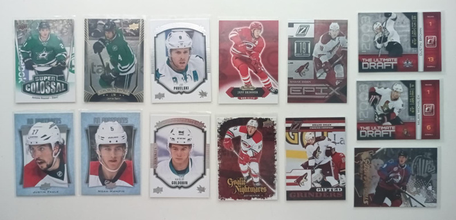 13 NHL erikoiskorttia (Benn, Pavelski, Duchene, Skinner yms)