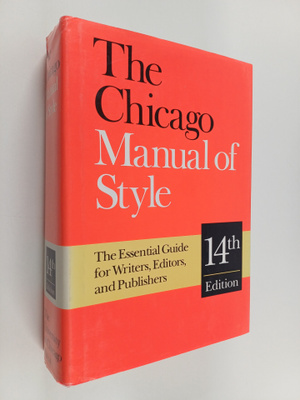 The Chicago manual of style