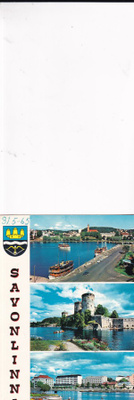 Savonlinna, vaakuna , sommitelmakortti , b641