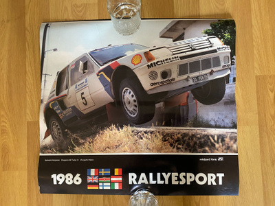 1986 Rallyesport Timo Salonen Seppo Harjanne juliste