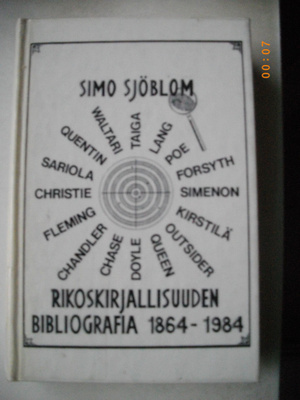 Simo Sjöblom: Rikoskirjallisuuden bibliografia 1864-1984
