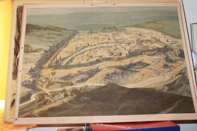 Kansakoulun opetustaulu Jerusalem