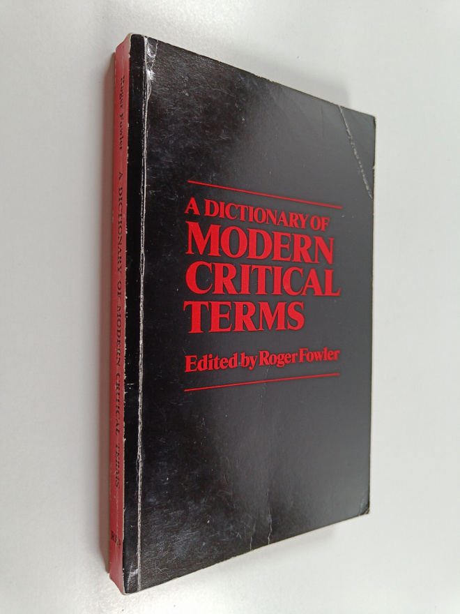 A dictionary of modern critical terms