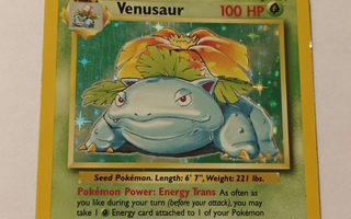 Venusaur Base set holo rare pokemon kortti