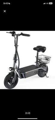 UUSI & AVAAMATON: iScooter F2 sähköpotkulauta (500W) + satul