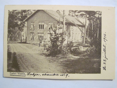 VANHA Postikortti Lohja Vaanila numeroleima 237 1916
