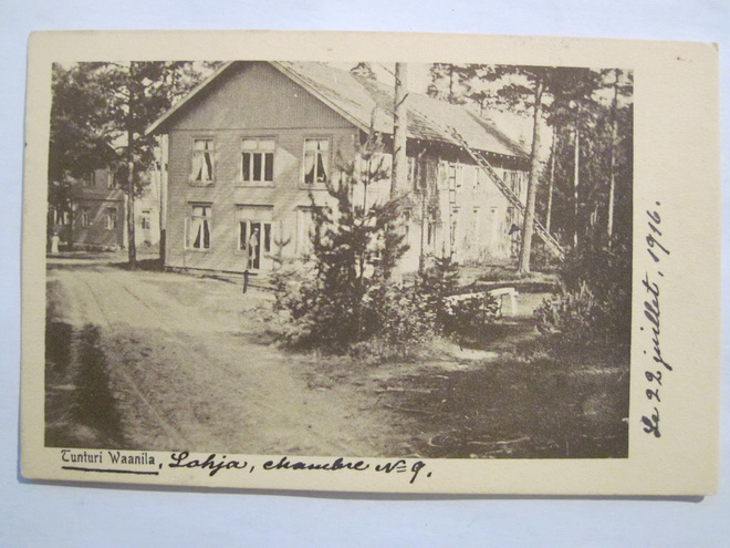 VANHA Postikortti Lohja Vaanila numeroleima 237 1916