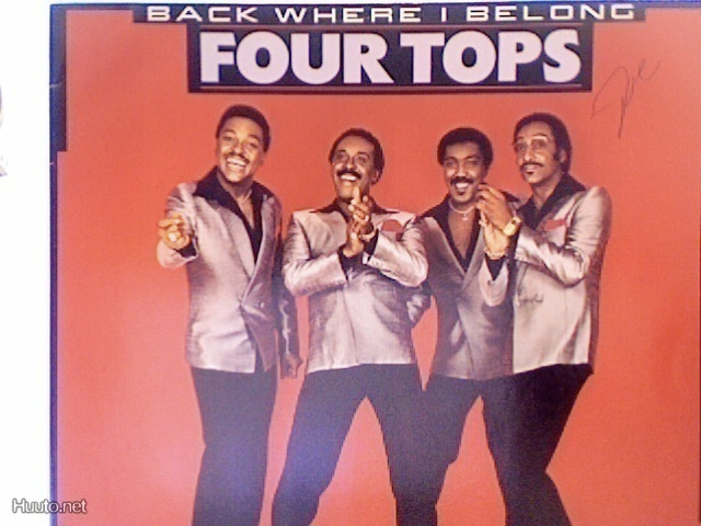 FOUR TOPS  ::  BACK WHERE I BELONG  ::  VINYYLI LP      1983
