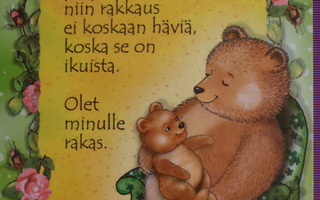 Marleena Ansio pieni nalle emon sylissä