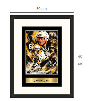 Uusi Jaromir Jagr Pittsburgh NHL art print Limited Edition