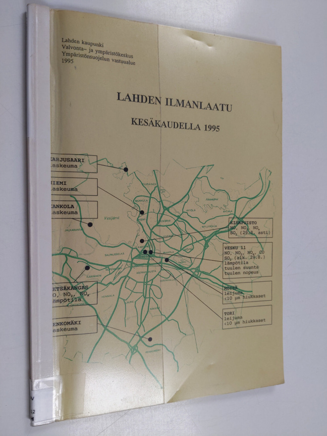 Lahden ilmanlaatu kesäkaudella 1995