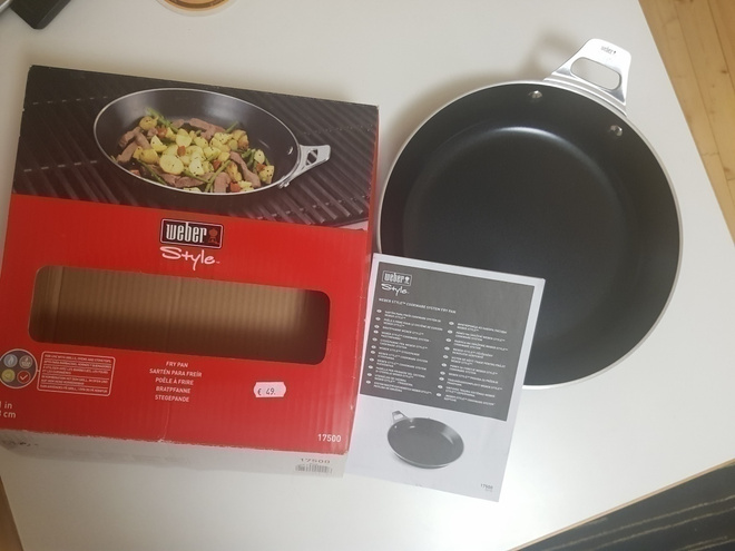WEBER paistinpannu 28 sm uusi