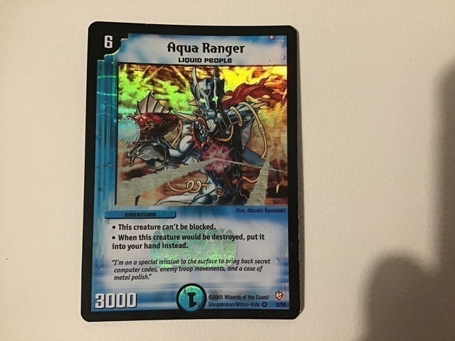 Duel Masters Aqua Ranger 2005 2/55. Erittäin harvinainen.