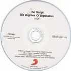 The Script • Six Degrees Of Separation PROMO CDr-Single - pikkukuva 2