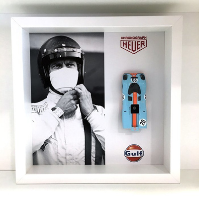 24h Le Mans - Steve McQueen - Porsche - 3D Framed Display