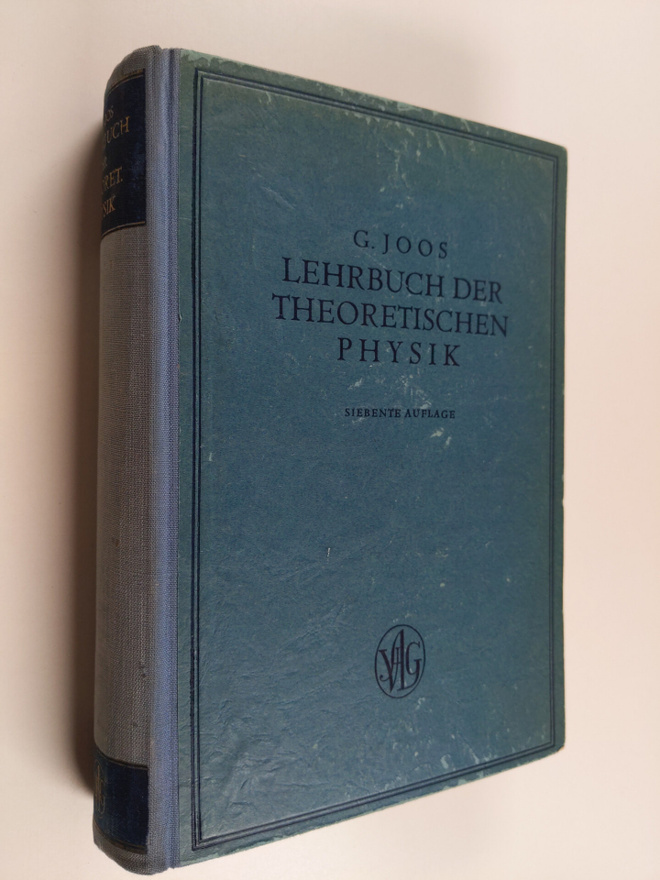 Georg Joos : Lehrbuch der theoretischen Physik