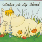 Muumi  kortti - Tänker på dig ibland - pikkukuva 1