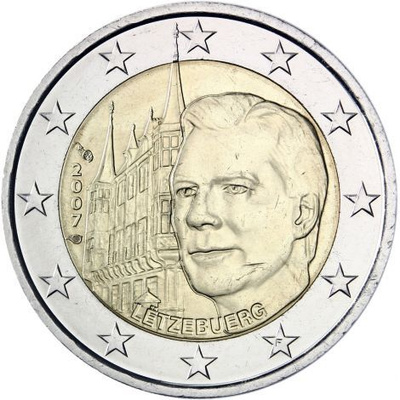Luxemburg 2007 2 € Suurherttuan palatsi UNC