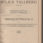 Julius Tallberg,Rakennustarpeita,koneita ja työkaluja,osa2/4 - pikkukuva 2