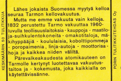 Tarmo, vakuutusyhtiö b502
