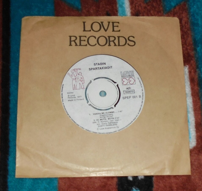 V/A ~ Stadin Spartakiadit ~ 7" EP Hannu Nurmio -Love Records