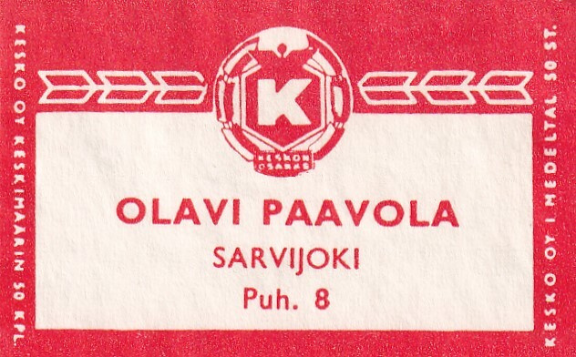 Sarvijoki, Olavi Paavola , Kesko Oy  . s47