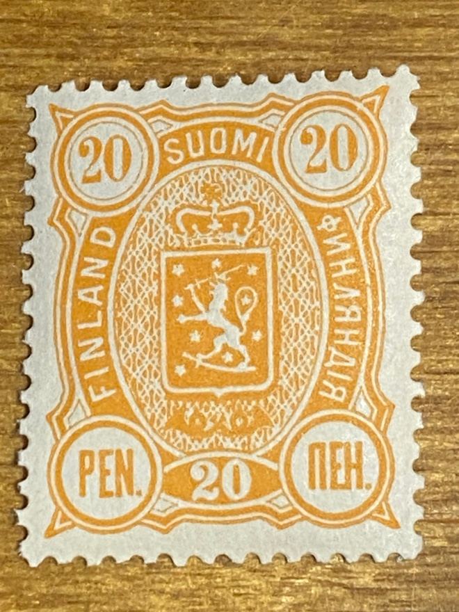VAAKUNAMERKKI 1889 20 PENNIÄ L30B**