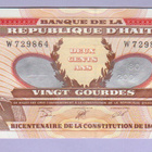 Haiti 20 Gourdes v.2001 UNC P-271A - pikkukuva 1