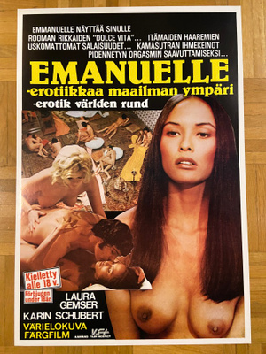 Vanha elokuvajuliste: Emanuelle - erotiikkaa maailman ympäri