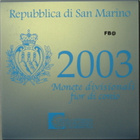 2003 San marino BU setti 1c - 2euro+ 5euron juhlaraha - pikkukuva 3