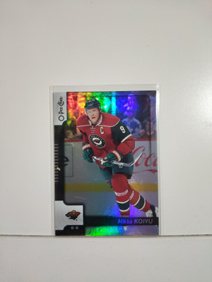 2017-18 O-Pee-Chee Black Rainbow Foil #135 Mikko Koivu SN100