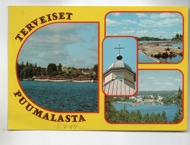 Puumala:  maisemia (leirintäalueen leima)
