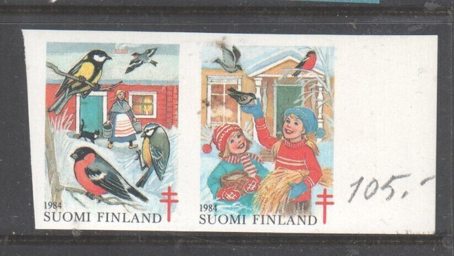 ub joulumerkki 1984  Hammastamaton pari (2)
