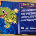 Politoed #186 Pokemon 2001 Topps Johto Champions card - pikkukuva 2