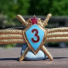 CCCR - Ilmailumerkki. 3 Luokka. Emalinen. Halkaisija - 71 mm - pikkukuva 1