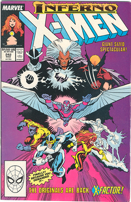 X-Men #242 (Marvel, March 1989) Inferno 3
