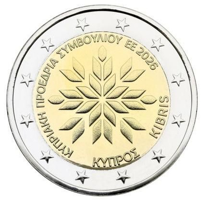 ** KYPROS 2€ 2026 EU-puheenjohtajuus pillerissä **