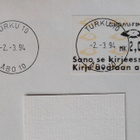 Automaattimerkki M6 kulkeneella Turku -kirjeellä 1994 - pikkukuva 2