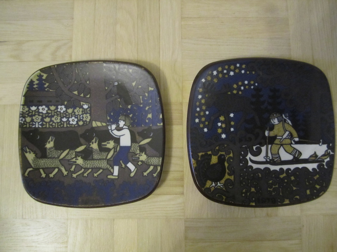 Arabia Kalevala vuosilautasia 78 ja 79