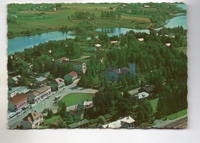Suonenjoki: keskustaa, ilmakuva (Velj.Karhumäki 104)