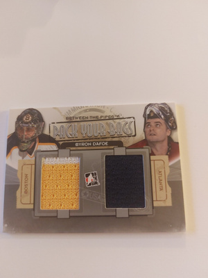 2013-14 BTP Pack Your Bags Jerseys #PYB15 Byron Dafoe /90