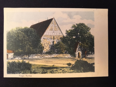 VANHA Postikortti Nauvo 1923