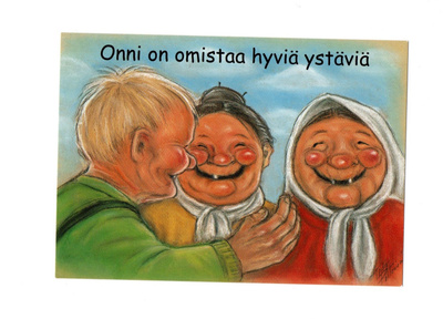°°ONNI ON OMISTAA HYVIÄ YSTÄVIݰ -KORTTI / Hörölä
