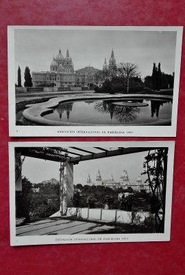 Barcelona 1929, exposicion: 2 postikorttia